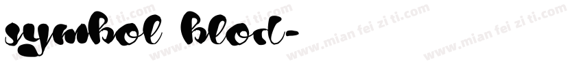 symbol blod字体转换